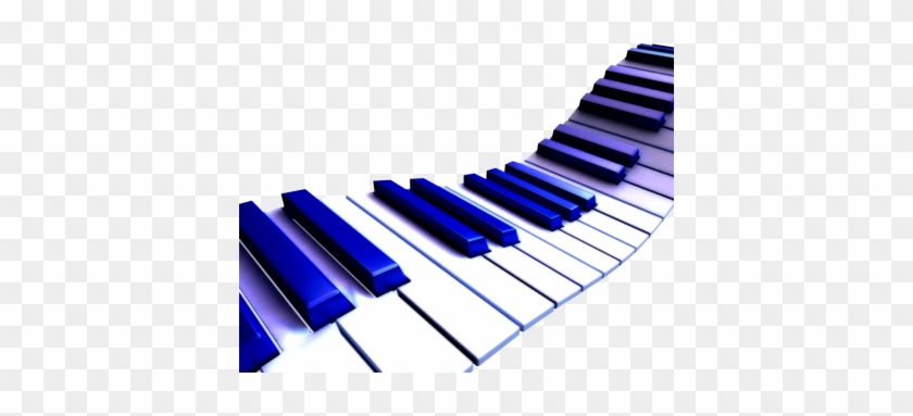 Music/symbol-the Book Refers To A Blue Piano - Blue Piano Keyboard #921704