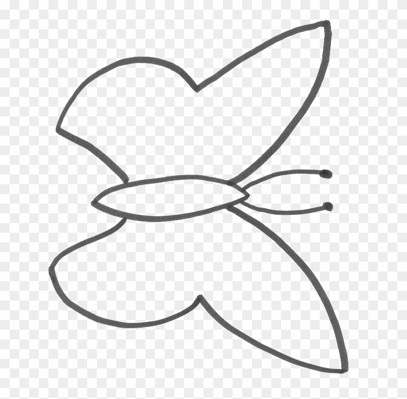 Butterfly Outline Pattern - Butterfly Template #921861