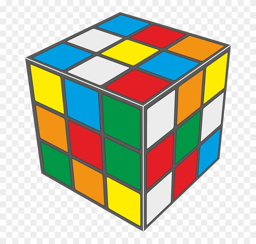 Rubik's Cube - Rubik's Cube Black And White #921909