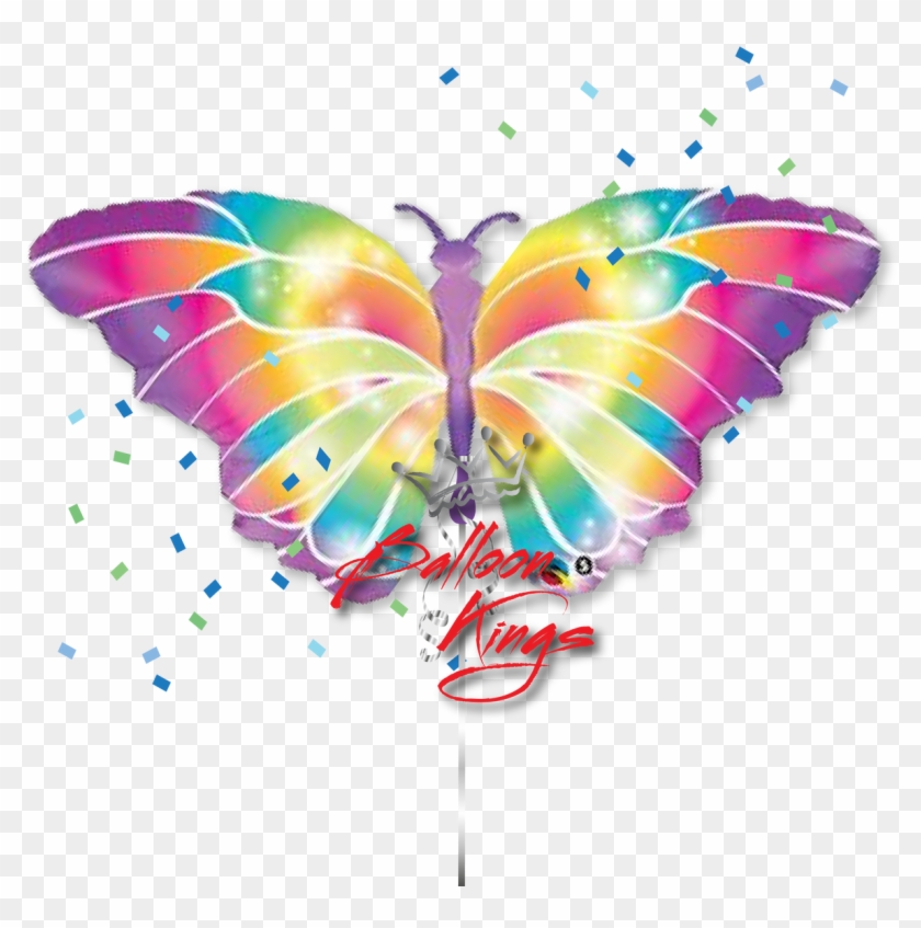 Luminous Butterfly - 44" Luminous Butterfly Balloon - Mylar Balloons Foil #921963
