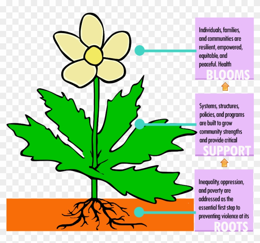 Flower Roots Text Small - Outline Pictures Of Flowers #922121