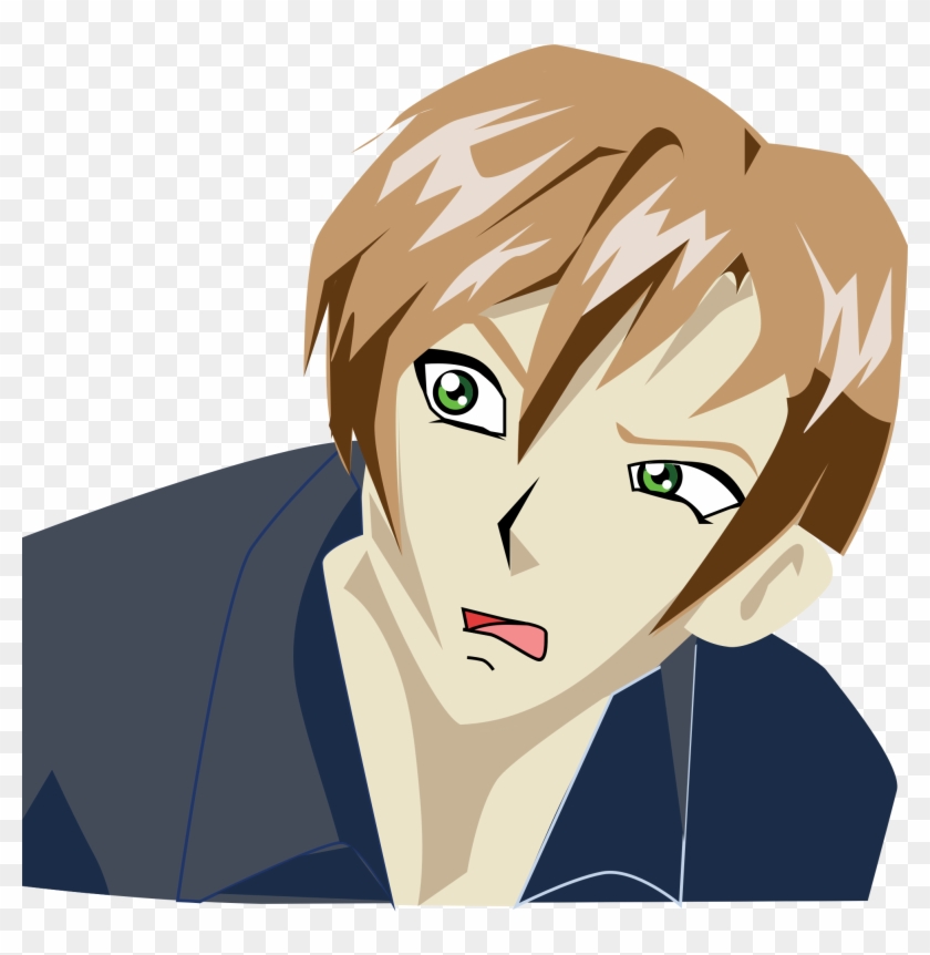 This Free Icons Png Design Of Confused Anime Boy - Confused Anime Png #922190
