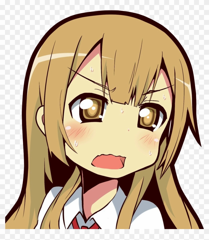 Hair Face Nose Facial Expression Human Hair Color Mammal - Anime Reaction Image Png #922196