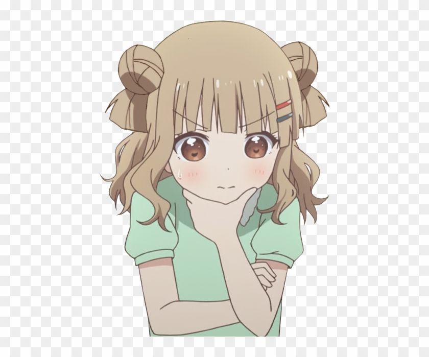 Thinking Anime Girl , - Anime Thinking Face Png #922276