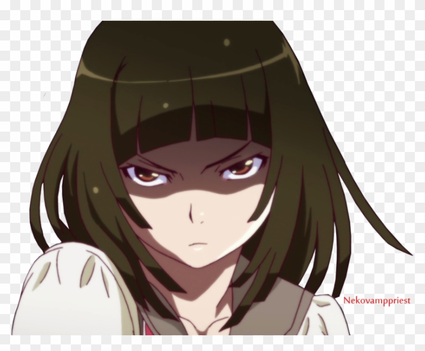 Free Angry Anime Face Chibi - Monogatari Series - Free Transparent PNG  Clipart Images Download