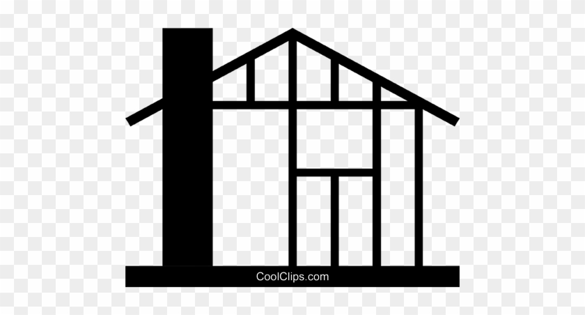 House Under Construction Royalty Free Vector Clip Art - House Under Construction Vector #922315