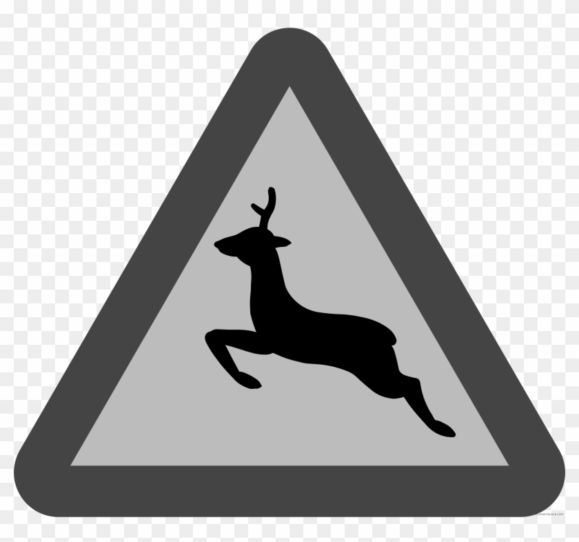 Deer Animal Free Black White Clipart Images Clipartblack - Zazzle Deer Warning Keychain #922419