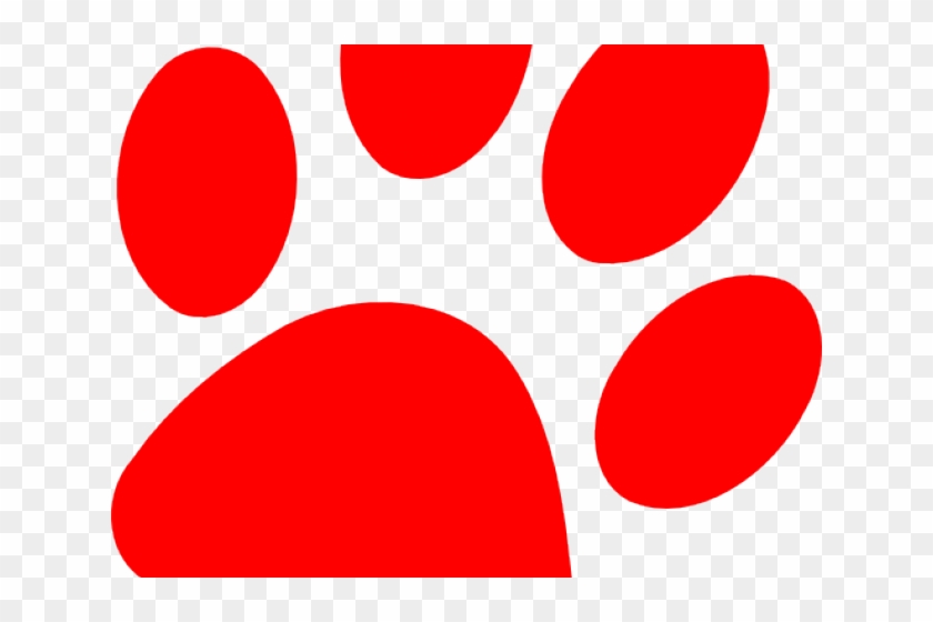 Paw Clipart Red Dog - Clip Art #922470