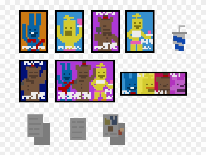 Fnaf 2 Poster Sprites - Graphic Design #922477