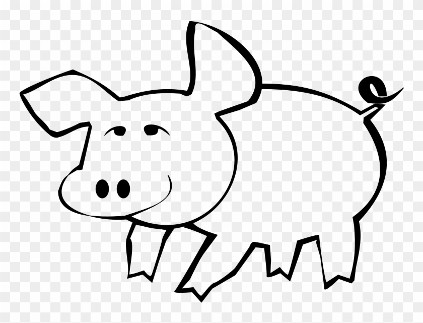 Medium Image - Pig Outline #922563