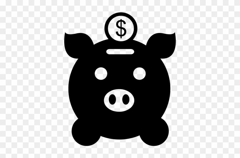Pig Bank With Coin Icon Transparent Png - Banco Icone #922590