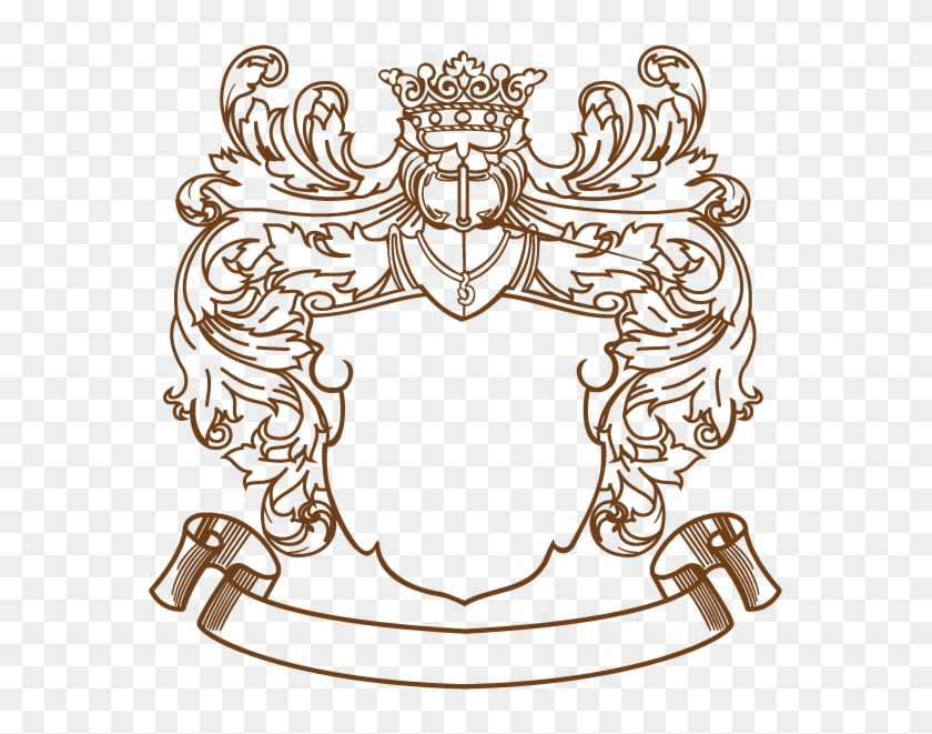 Coat Of Arms Crest Heraldry Clip Art - Heraldic Banner Vector Png #922868