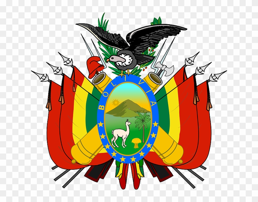 Symbol, Symbols, Coat, Arms, Bolivia, Escudo - Brasão Da Bandeira Da Bolivia #923079