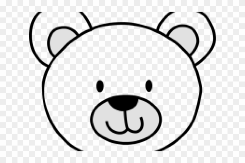 Polar Bear Clipart Head - Cartoon Polar Bear Face #923128