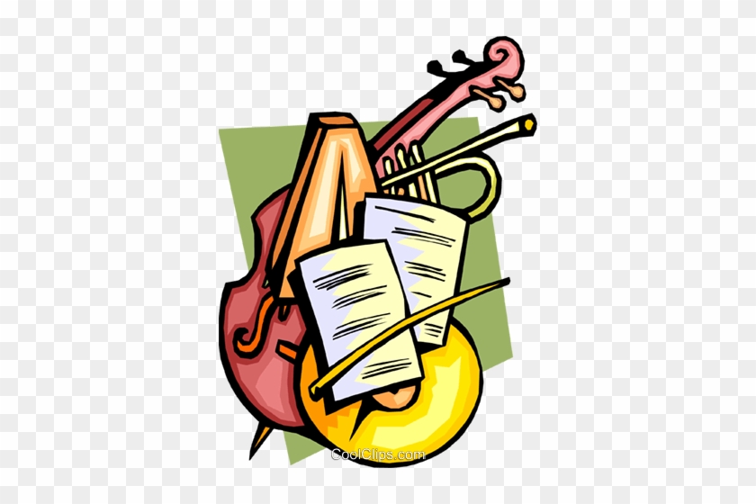Classical Music With Instruments Royalty Free Vector - Classical Music Clipart #923224