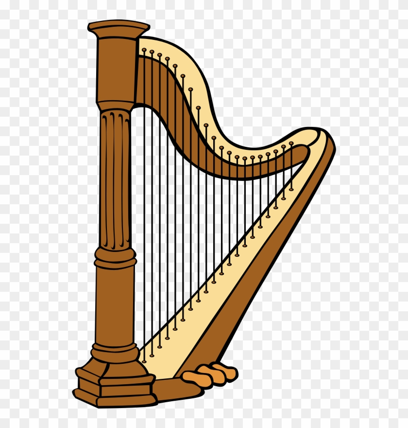 Classical Harp Clip Art - Harp Clipart #923231