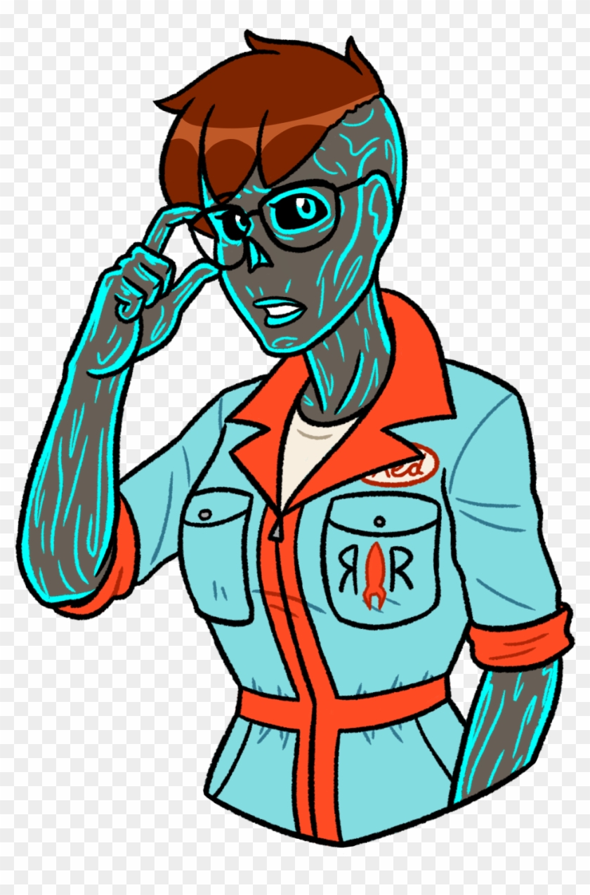 Still Has A Large Portion Of Her Hair On The Top, But - Fallout Ghoul Oc #923234