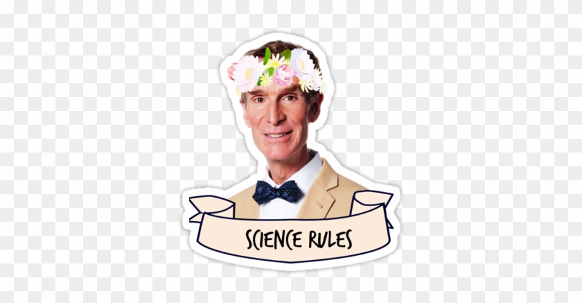 'bill Nye Science Rules' Sticker By Dragon-s - Like Bill Nye #923339