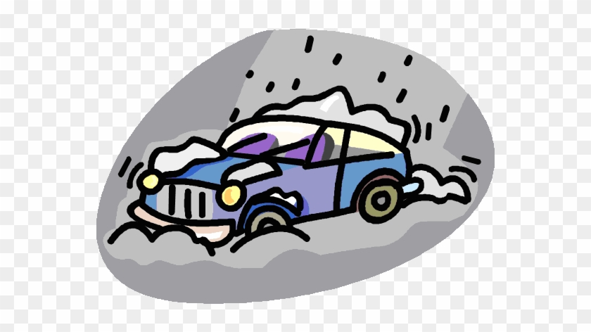 winter driving clipart