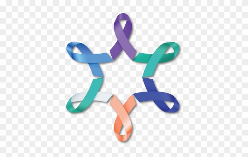 Support Group - All Cancer Circle Ribbons #923450