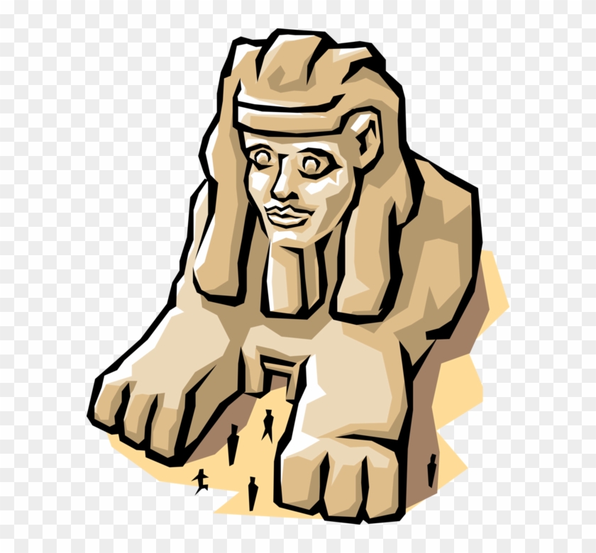 Sphinx Royalty Free Vector Clip Art Illustration - Ancient Egypt Clipart For Kids #923537