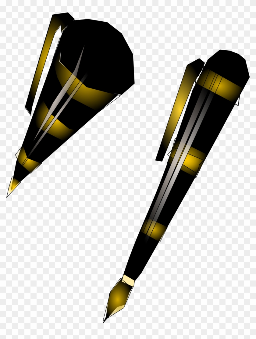 Two Antique Pens Vector File - Antique #923590