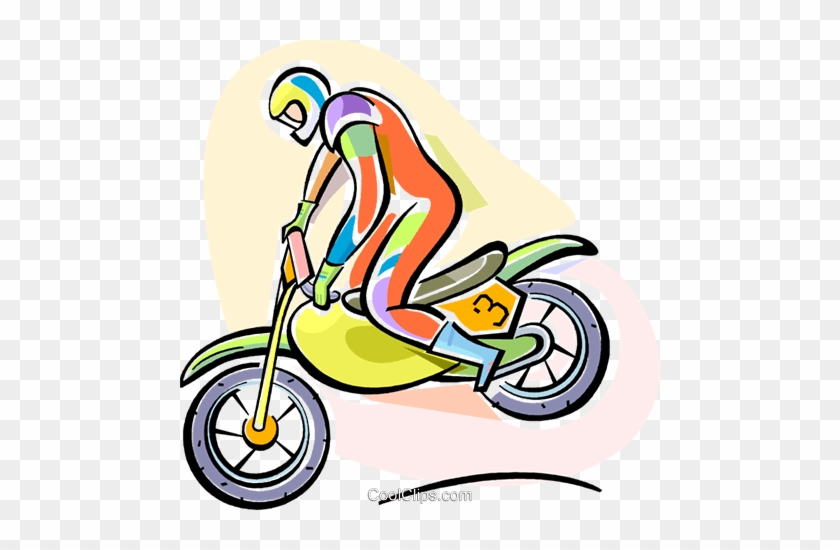 Motocross Rider Royalty Free Vector Clip Art Illustration - Motocross Rider Royalty Free Vector Clip Art Illustration #923623