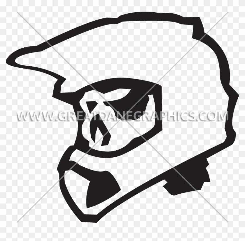 Skeleton Motocross Helmet - Motocross Helmet Cartoon #923631