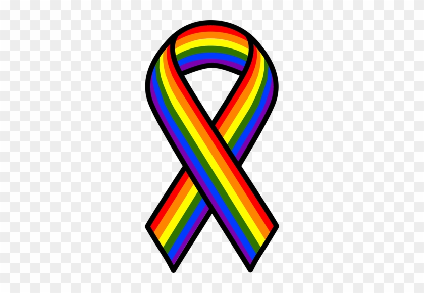 Lgbt Cliparts - Rainbow Ribbon #923710