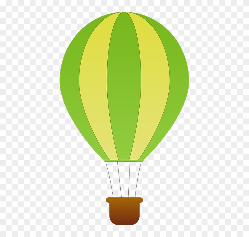 Green Hot Air Balloon Clip Art #923757