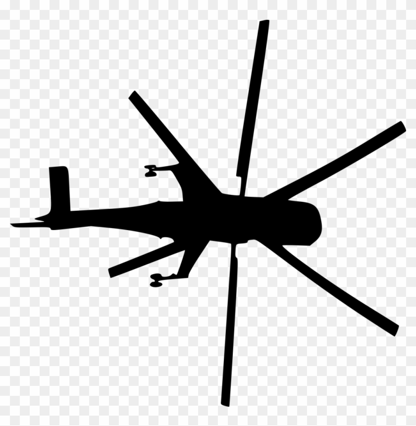 Free Png Helicopter Top View Silhouette Png Images - Silhouette #923802