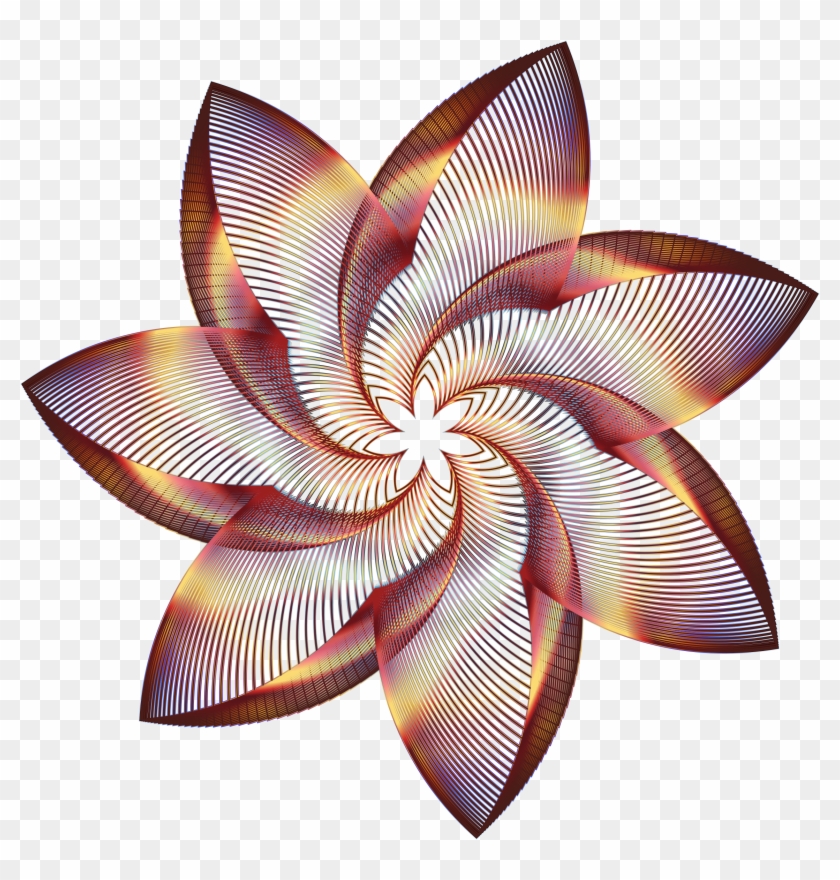 Flower Line Art 5 No Background - Portable Network Graphics #923943