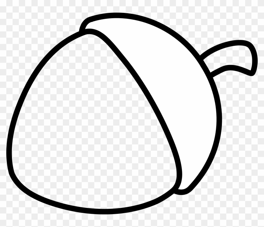Free Nature Clip Art - Acorn Coloring Page #924079