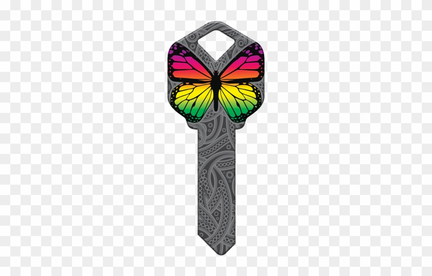 Happy Keys- Rainbow Butterfly Key - Butterfly #924145