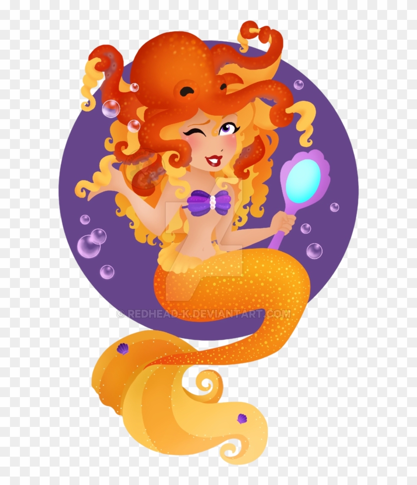 Yellow Mermaid By Redhead-k - Illustration #924191