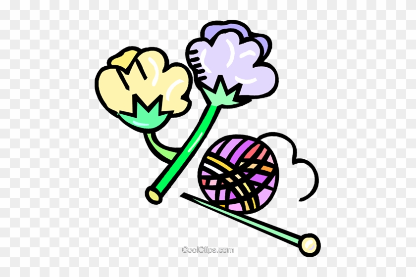 Cotton And Knitting Needles Royalty Free Vector Clip - Cotton And Knitting Needles Royalty Free Vector Clip #924210