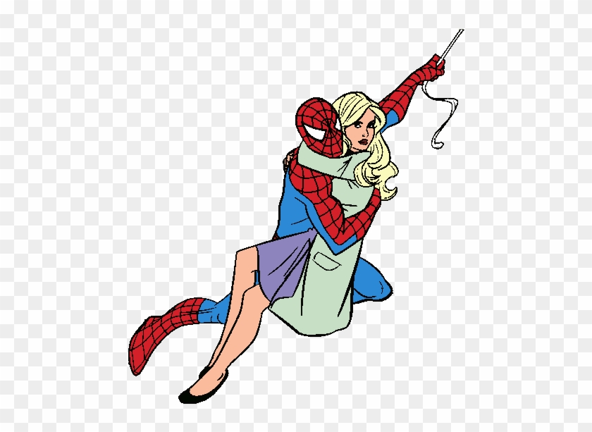 Spiderman Clipart Cliparts And Others Art Inspiration - Spiderman And Gwen Stacy Cartoon #924225