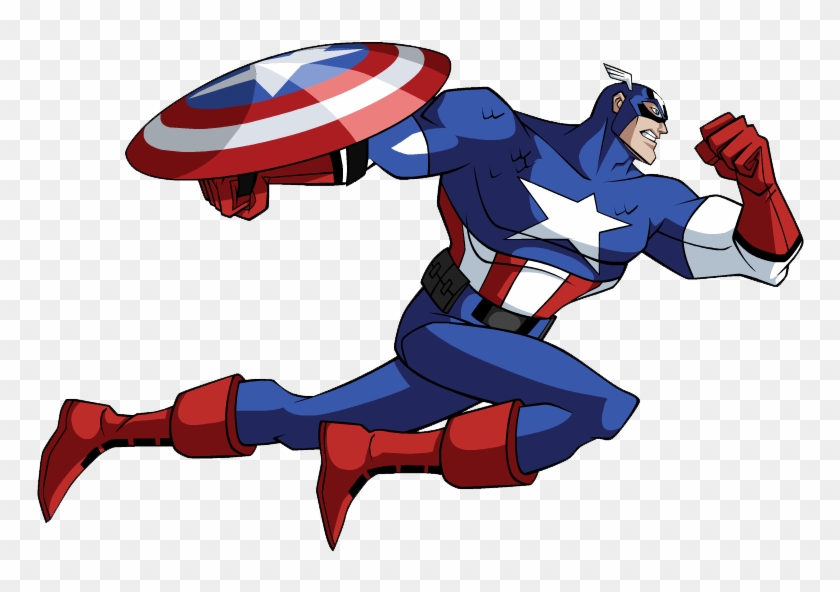 Captain - America - Clipart - Marvel Universe Avengers Earths Mightiest Heroes Vol.... #924232