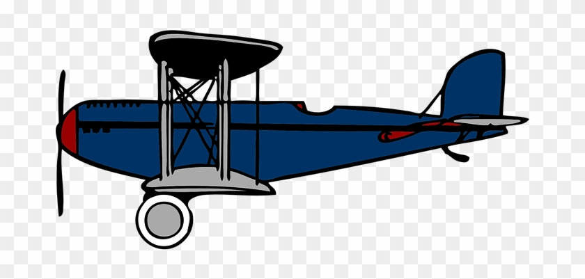 Plane Propeller Old Flight Biplane Plane P - Biplane Clipart #924343