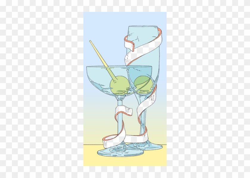 The Champagne Coupe, Or Saucer, Is Shallow And Rounded - Cartoon #924349