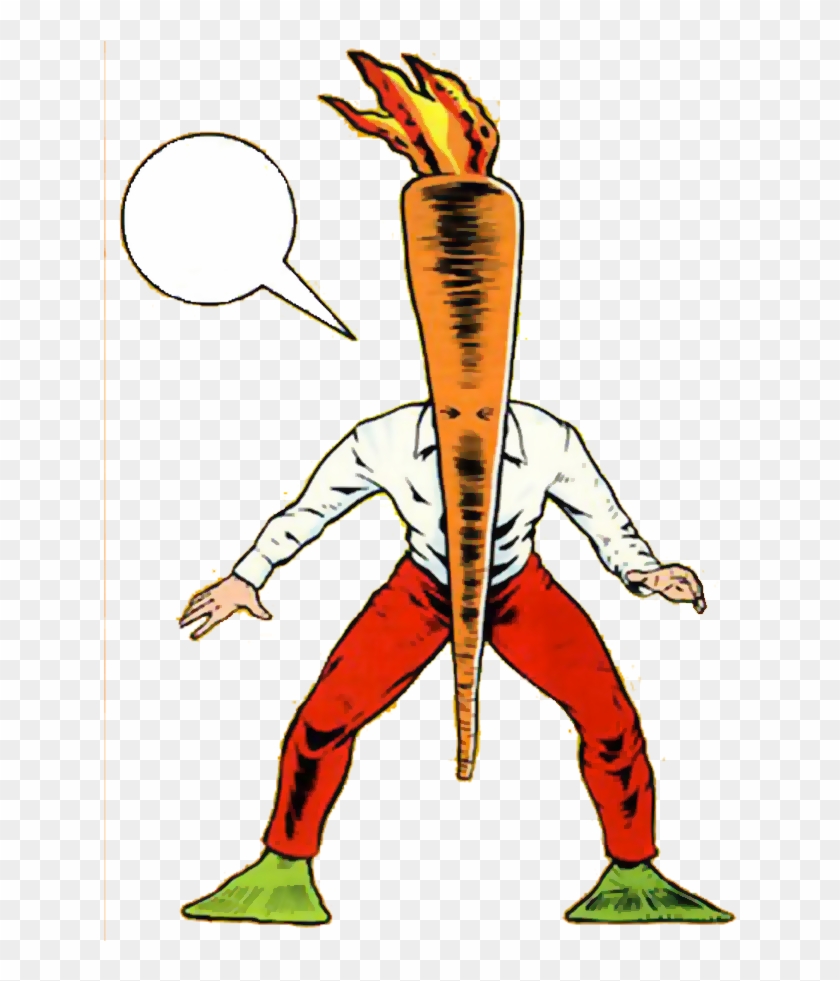 Flaming Carrot With Speech Bubble - Flaming Carrot Comics #924434