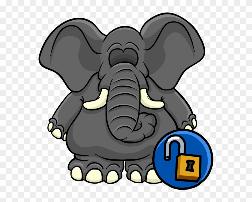 Elephant Costume Unlockable Icon - Club Penguin Costume Codes #924443