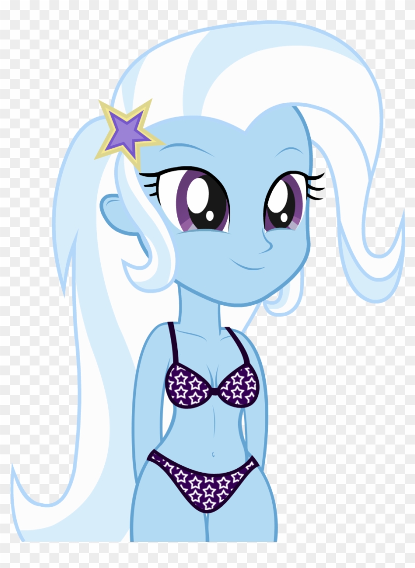Belly Button, Bra, Clothes, Cool Starry Bra, Cute, - Trixie Lulamoon Equestria Girl #924545