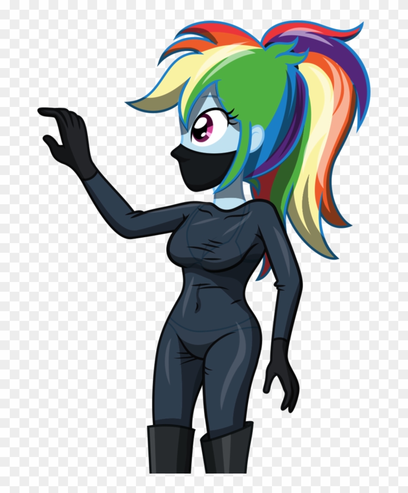 Tight Suit 3 - Rainbow Dash Human Sexy #924550