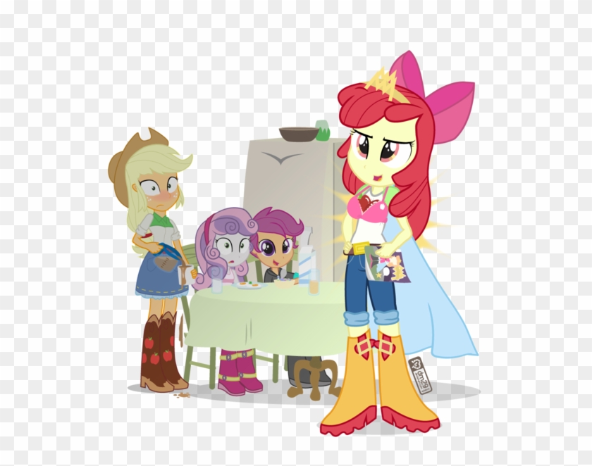 Bra, Bra Stuffing, Clothes, Coffee, Comic Book, Cute, - Applejack And Applebloom Equestria Girls #924551