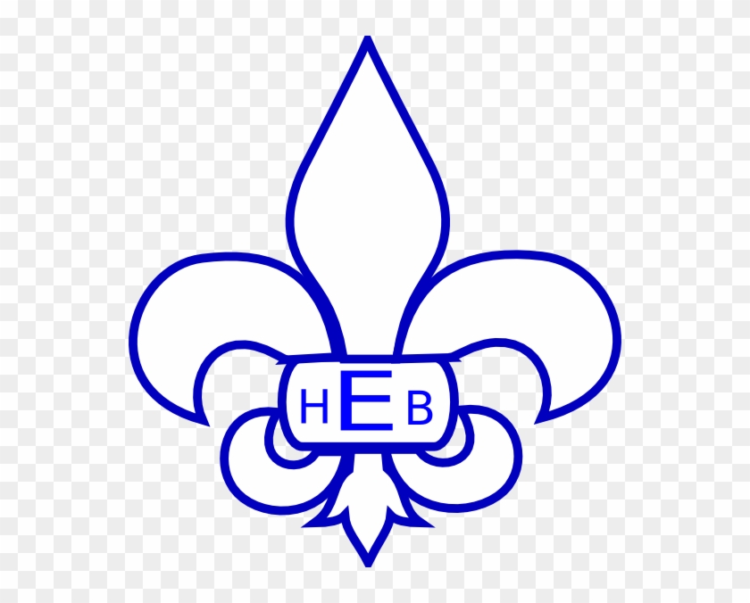 Fleur De Lis Outline Hbk - Fleur De Lis Clip Art #924868