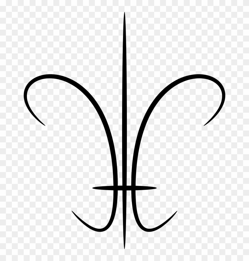 Clipart - Fleur De Lis Simbol Drawing #924877