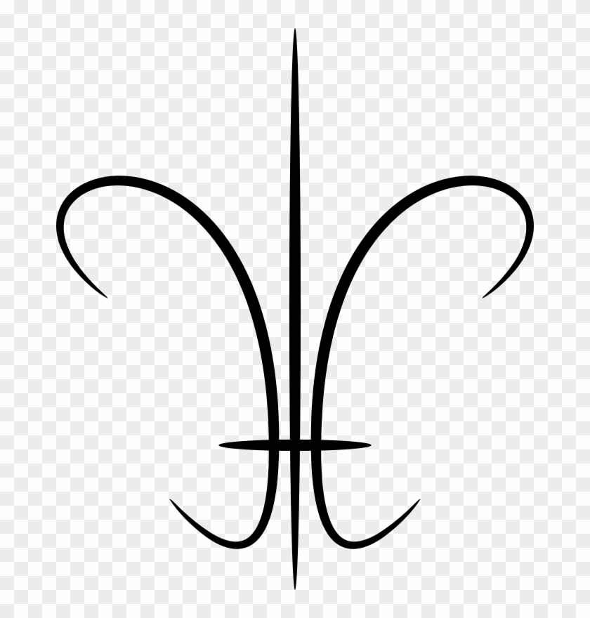 Clipart - Fleur De Lis Simbol Drawing #924877