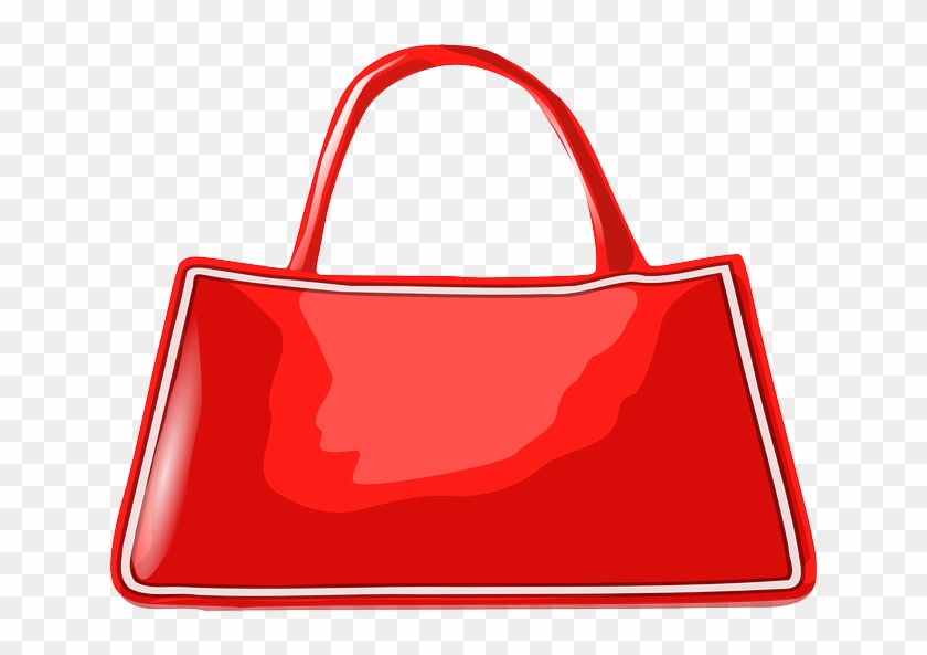 Leather Red, Hand, Cartoon, Bags, Shoe, Shoes, Bag, - Women Bag Vector Png #924925