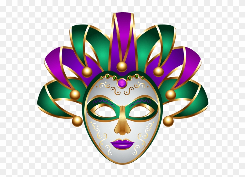 Mardi Gras face mask –